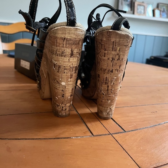 Colin Stuart Vintage platform heals Black - Picture 3 of 5